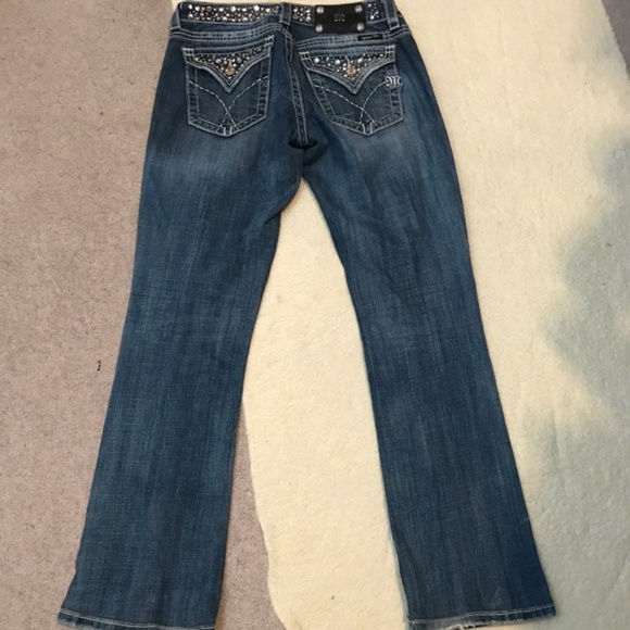 Miss Me Crystal Studs JP4288-5 Bootcut Jeans 28 - Picture 3 of 8